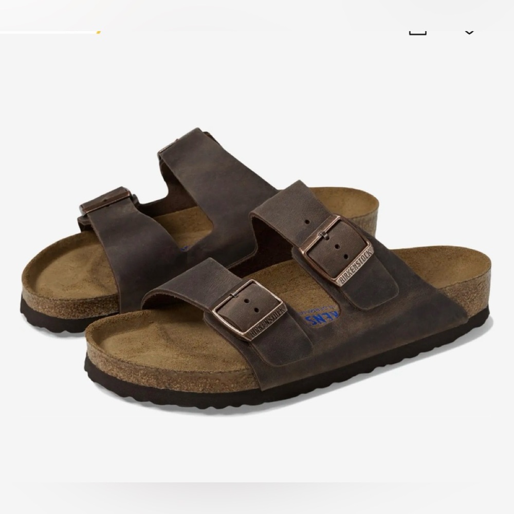 Birkenstock Arizona suede Softbed Mocca/ authentic Sandals -NEW